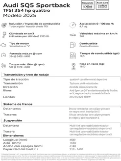 Catálogo Audi en Alcalá | Audi SQ5 Sportback | 2025-08-15T00:00:00.000Z - 2026-08-15T00:00:00.000Z