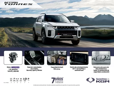 Catálogo Ssangyong | Actyon Torres 2025 | 2026-01-27T00:00:00.000Z - 2026-05-27T00:00:00.000Z
