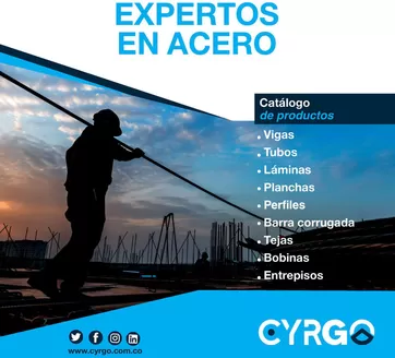 Catálogo Cyrgo | Catalogo Cyrgo Expertos en Acero | 2026-02-26T00:00:00.000Z - 2026-06-30T00:00:00.000Z