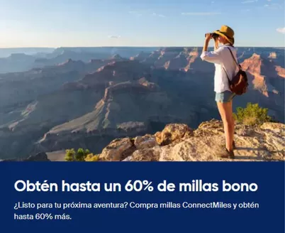 Catálogo Copa Airlines | Obten hasta un 60% de millas bono | 2026-03-06T00:00:00.000Z - 2026-05-30T00:00:00.000Z