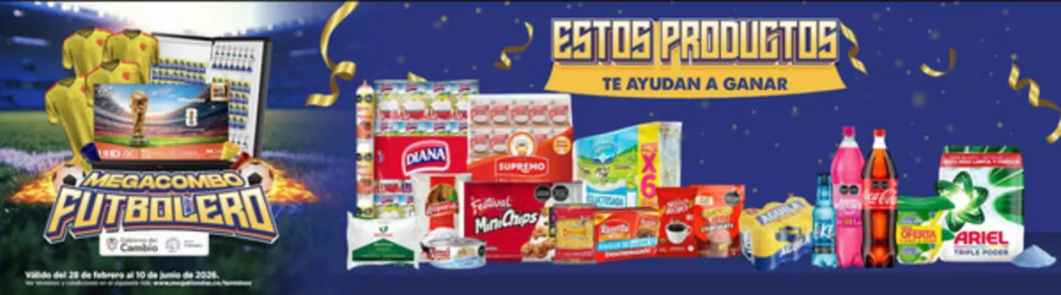 Catálogo MegaTiendas | Estos Productos te Ayudan a Ganar Megacombo Futbolero | 2026-03-10T00:00:00.000Z - 2026-06-10T00:00:00.000Z
