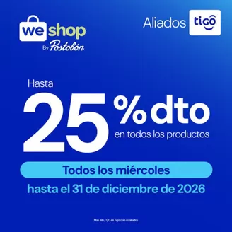 Catálogo Tigo en Yopal | Hasta 25% DTO en WeShop | 2026-03-11T00:00:00.000Z - 2026-12-31T00:00:00.000Z
