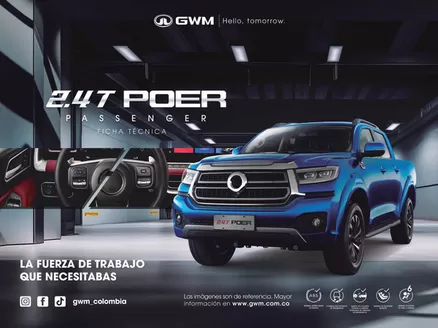 Catálogo Great Wall | Ficha Tecnica Poer Passenger 2.4T | 2026-03-12T00:00:00.000Z - 2026-12-31T00:00:00.000Z