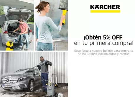 Catálogo Kärcher en Montería | Obtén 5% OFF
en tu primera compra | 2026-03-24T00:00:00.000Z - 2026-05-31T00:00:00.000Z