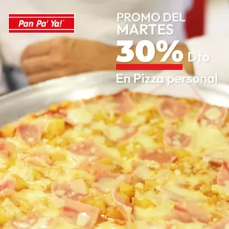 Catálogo Pan pa' ya! | Promo del Martes 30% Dto en Pizza personal | 2026-03-27T00:00:00.000Z - 2026-05-26T00:00:00.000Z