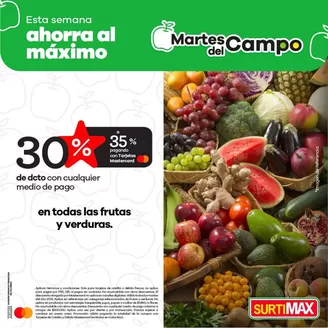 Catálogo Surtimax | Martes del Campo en frutas y verduras | 2026-04-01T00:00:00.000Z - 2026-12-29T00:00:00.000Z