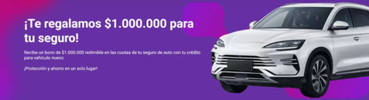 Catálogo Banco Finandina en Bello | Te Regalamos $1.000.000 para tu seguro | 2026-04-03T00:00:00.000Z - 2026-07-31T00:00:00.000Z