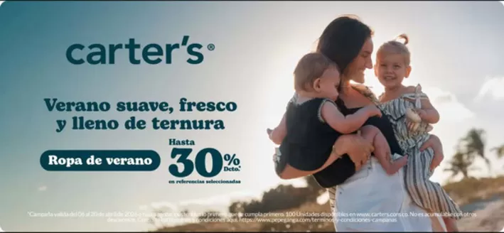 Catálogo Carter's en Alcalá | Ropa de verano Hasta 30% OFF | 2026-04-08T00:00:00.000Z - 2026-04-20T00:00:00.000Z